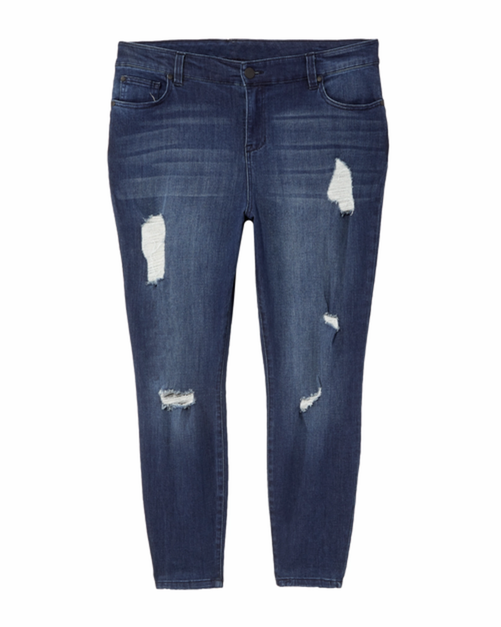 Chamberlain Distressed Skinny Jean | Medium Wash Reinforced Pockets Minimalist Night Out Smooth