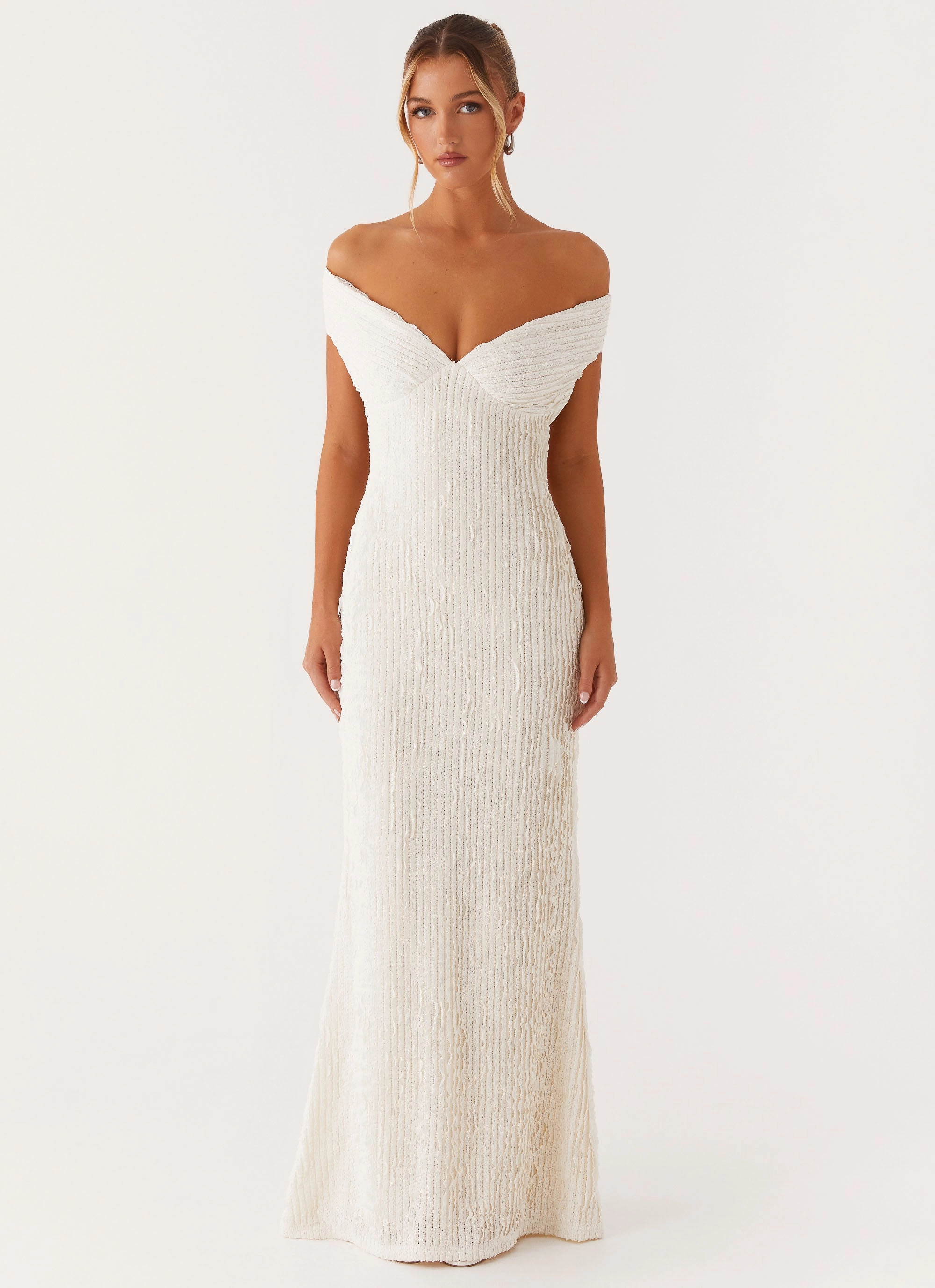Vibe Style Romantic Hour Chantelle Maxi Dress - Ivory