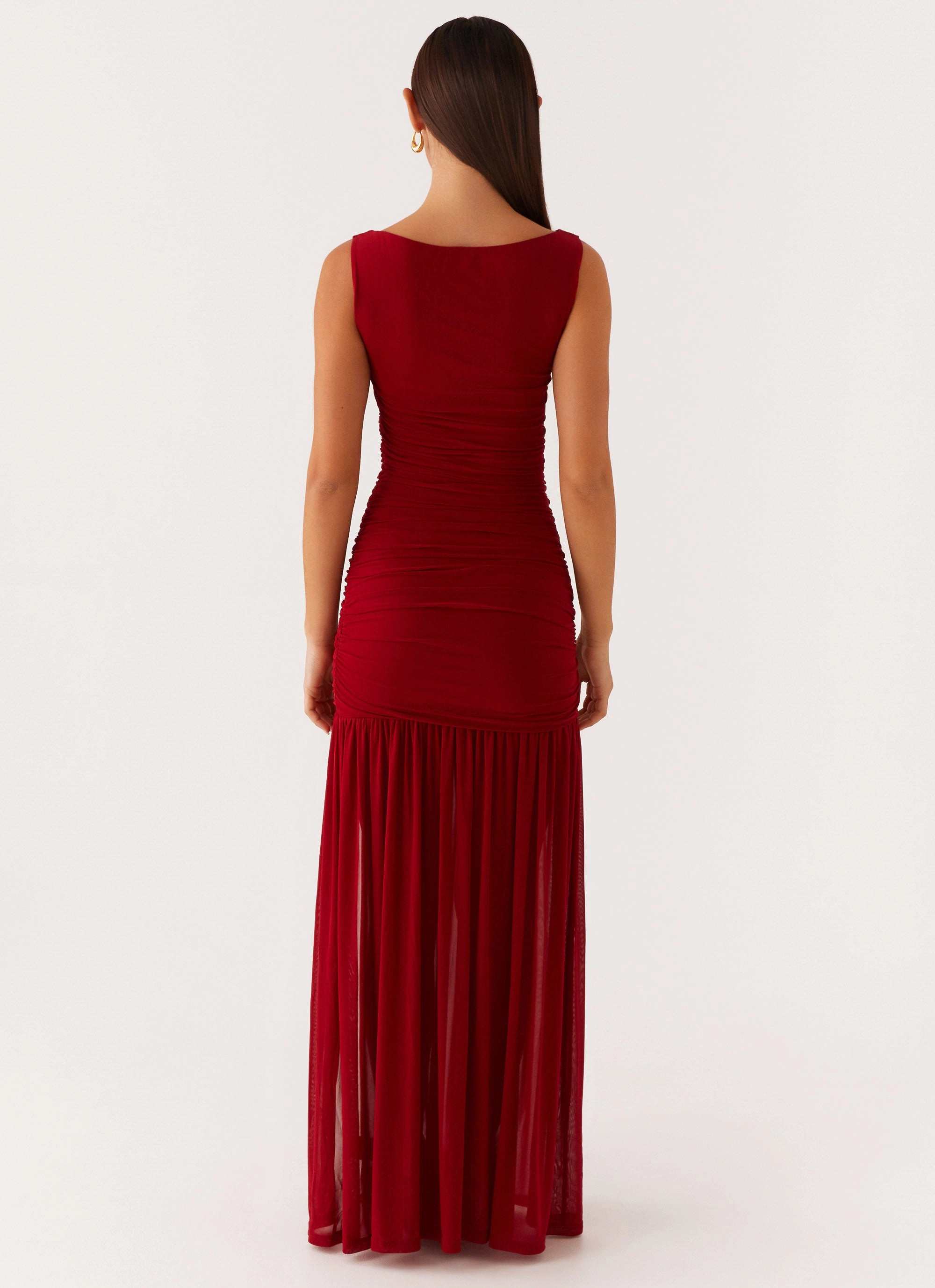 Evening Vibe Manon Maxi Dress - Red