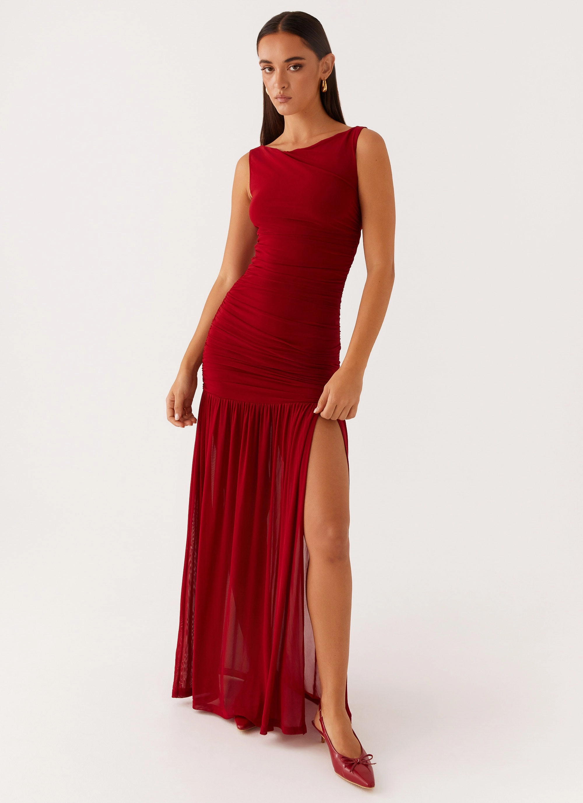 Trend Fit Signature-Style Manon Maxi Dress - Red
