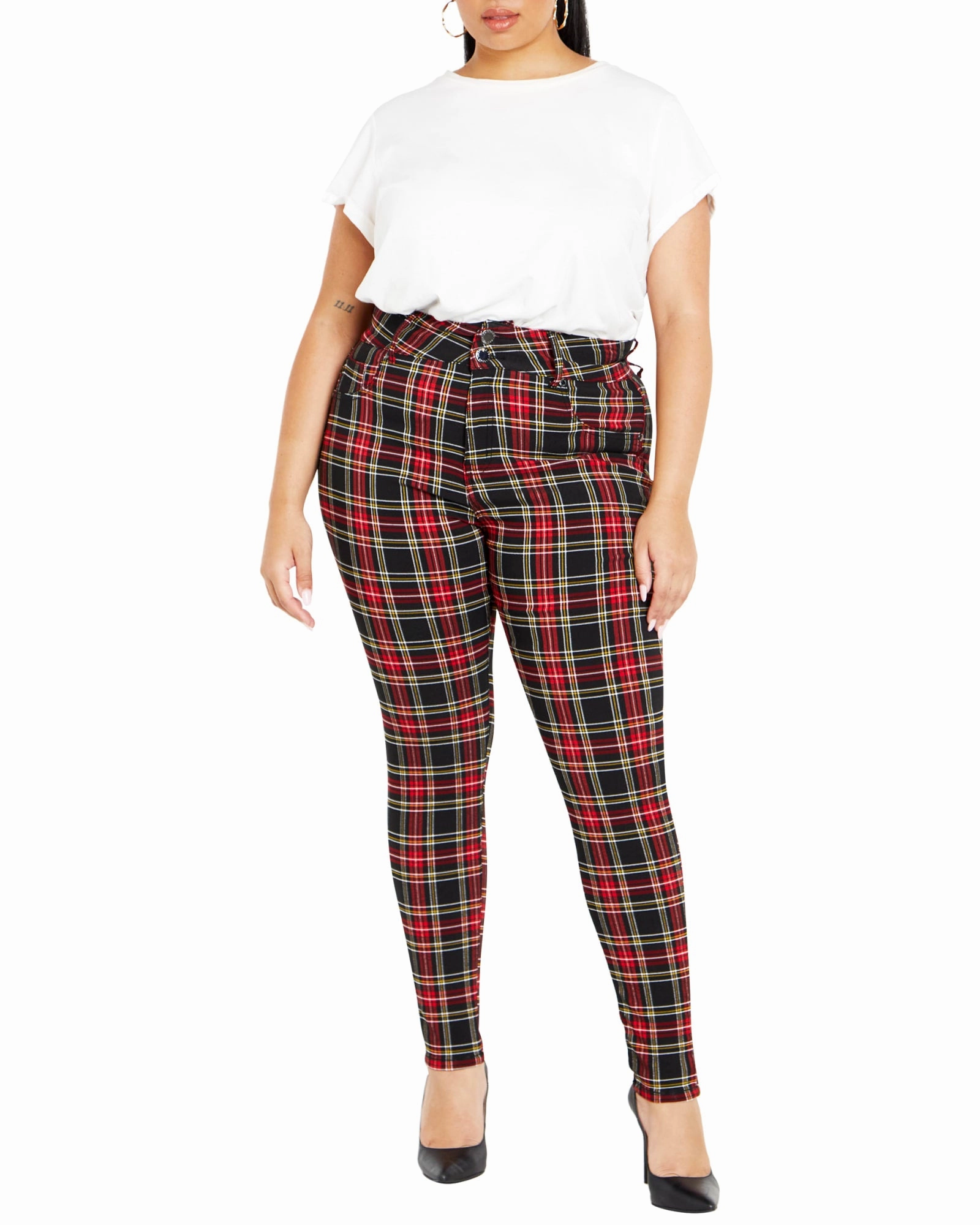 Quality Basic Neutral Loose Check Harley Jean | Check