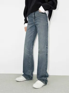 Heavy Duty Zipper Mechanism Turkish Cotton Straight Jeans