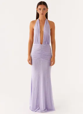 Breathable Wearable Balanced Fit Places To Be Maxi Dress - Lilac