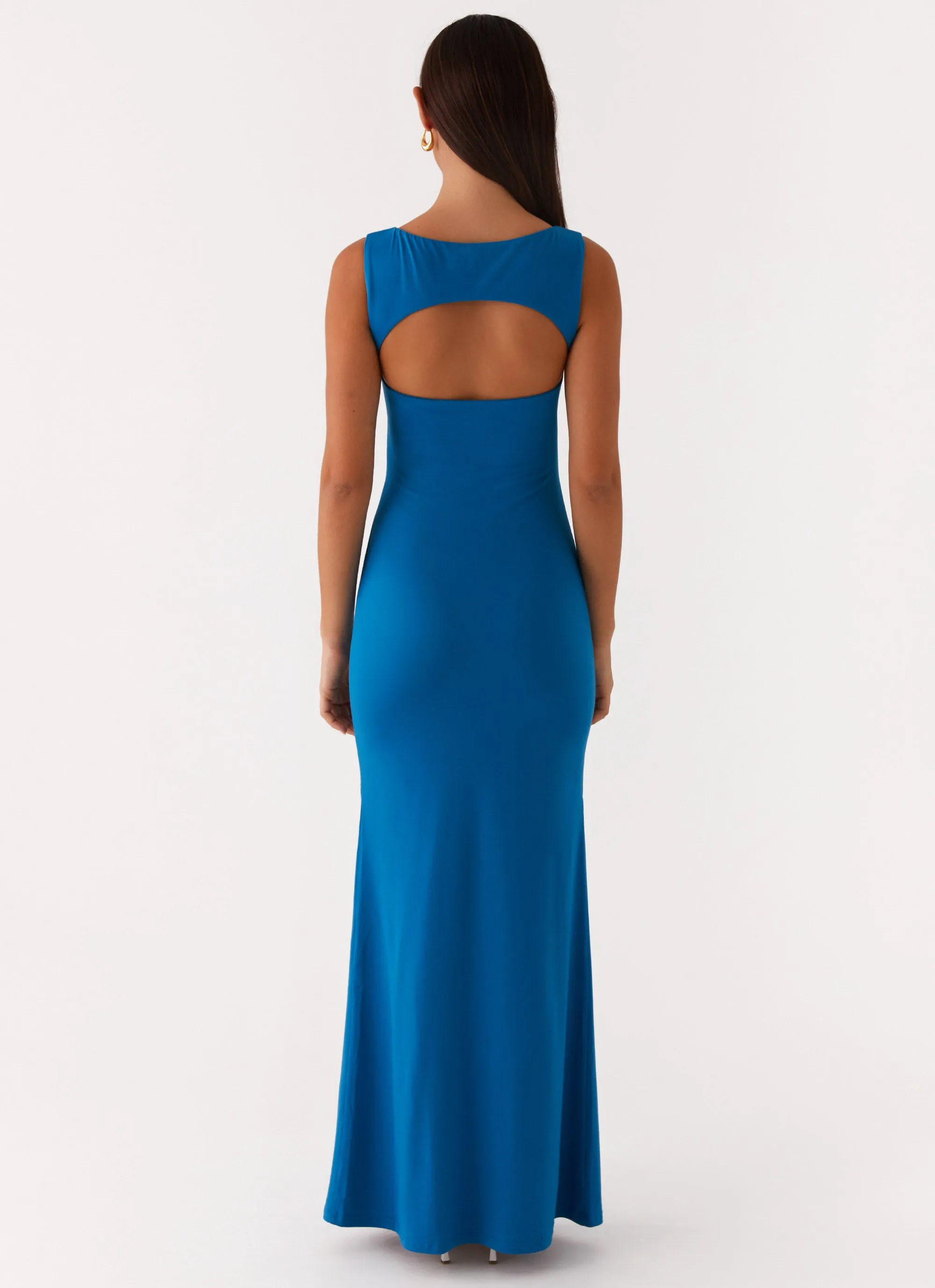 Relax Flex polka-dot Lagoon Cut Out Maxi Dress - Royal Blue