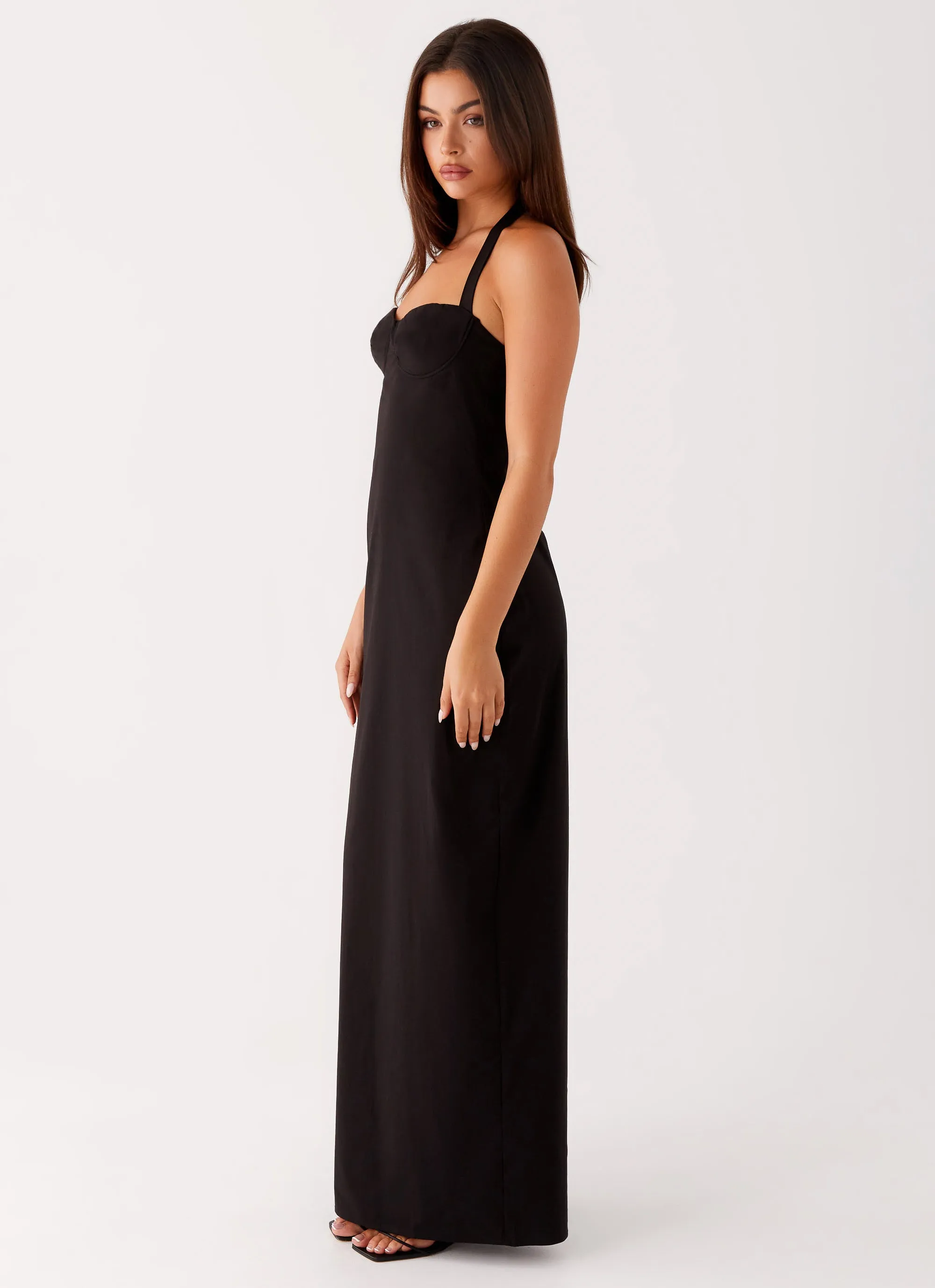 Smooth-Lining Cheryl Maxi Dress - Black