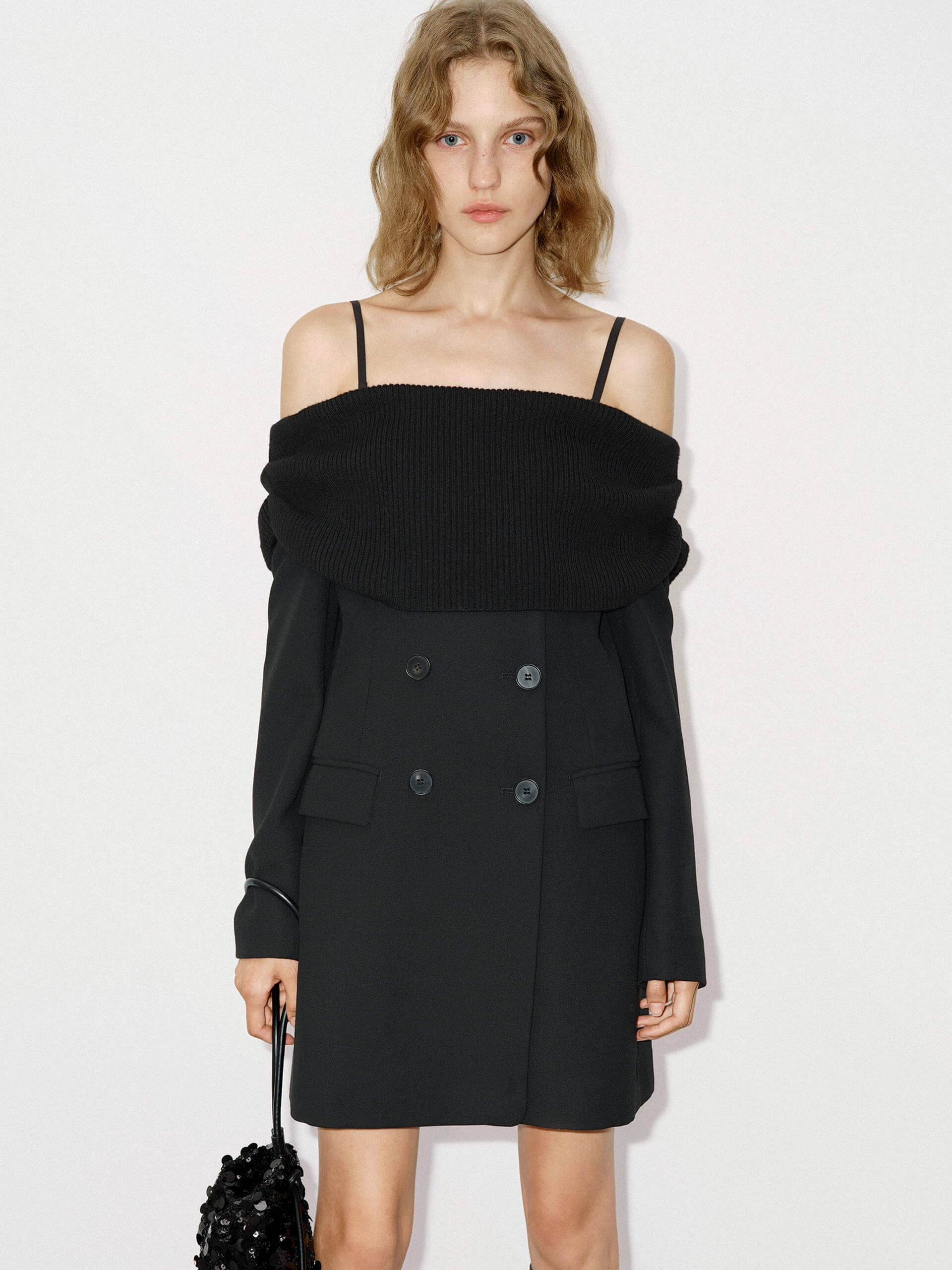 Wool Mini Blazer Dress Chic Wear