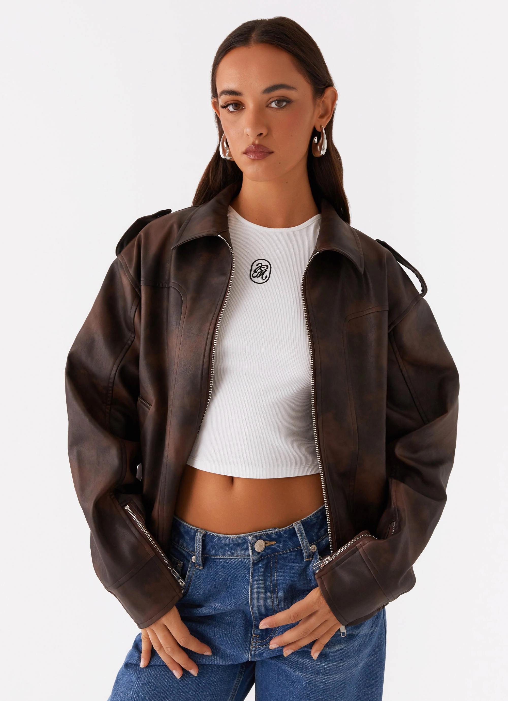 Chicago Bomber Jacket - Chocolate Performance Layer Layer Core