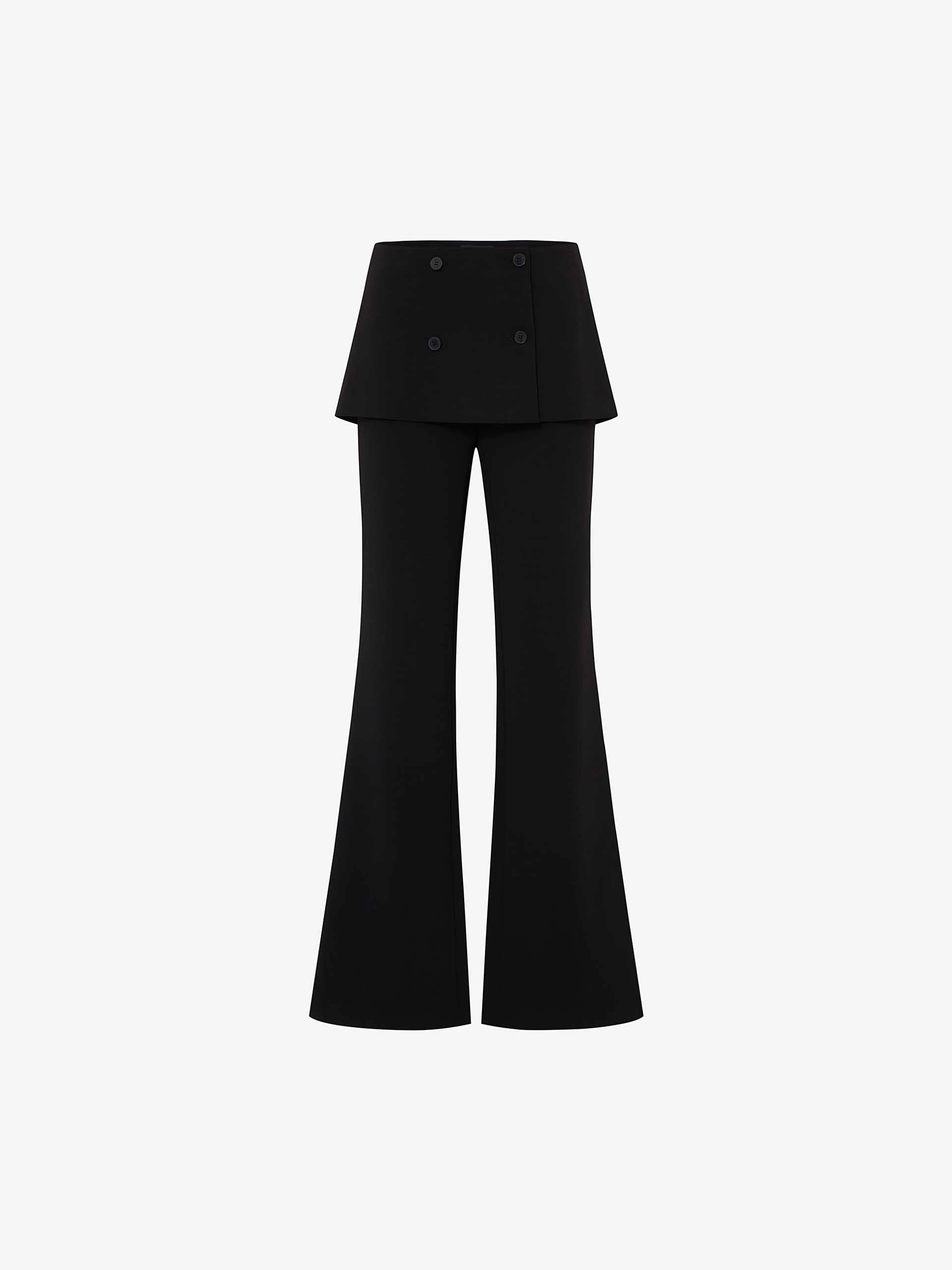 Layered Detail Tailored Pants Non Irritating Tags Soft Brush Lining