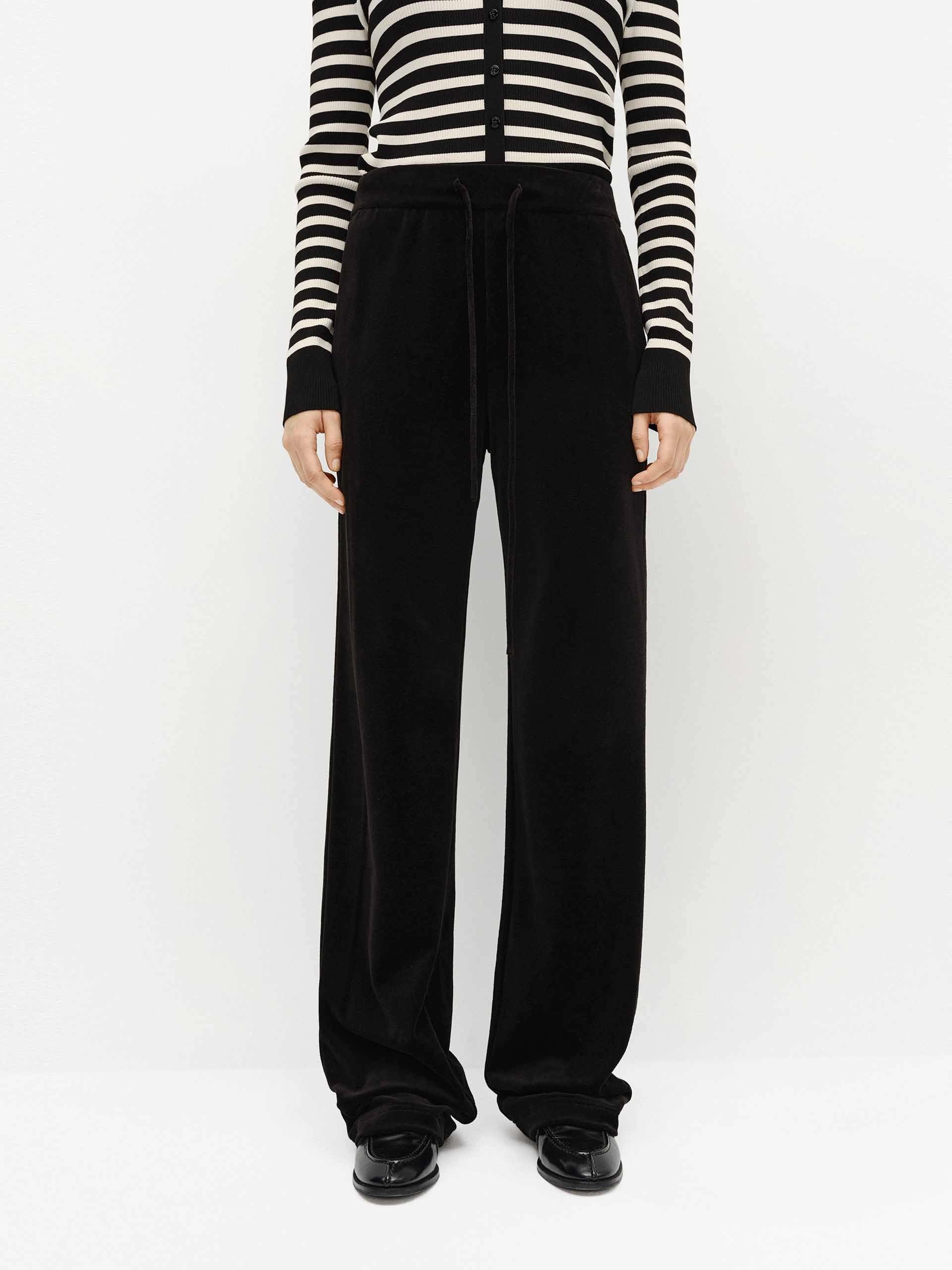 Shape Retention Urban Style Cotton Blend Elasticated Pants