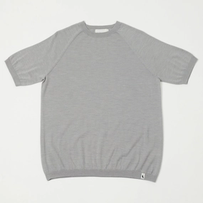 Airflow Optimized Peregrine Knitted Wool T-Shirt - Light Grey