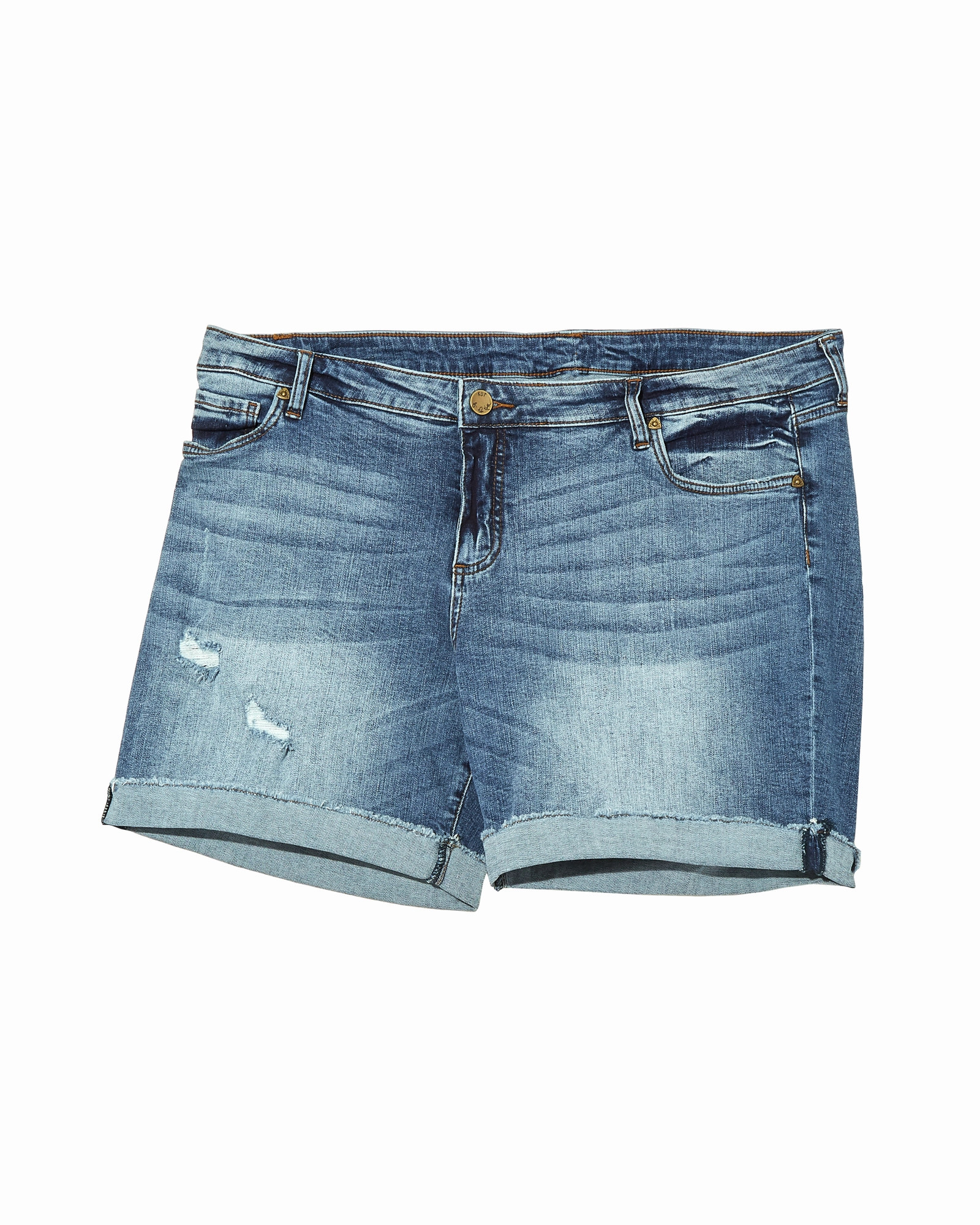 Unisex Wear Artist Vibe Clark Boyfriend Short | Medium Wash