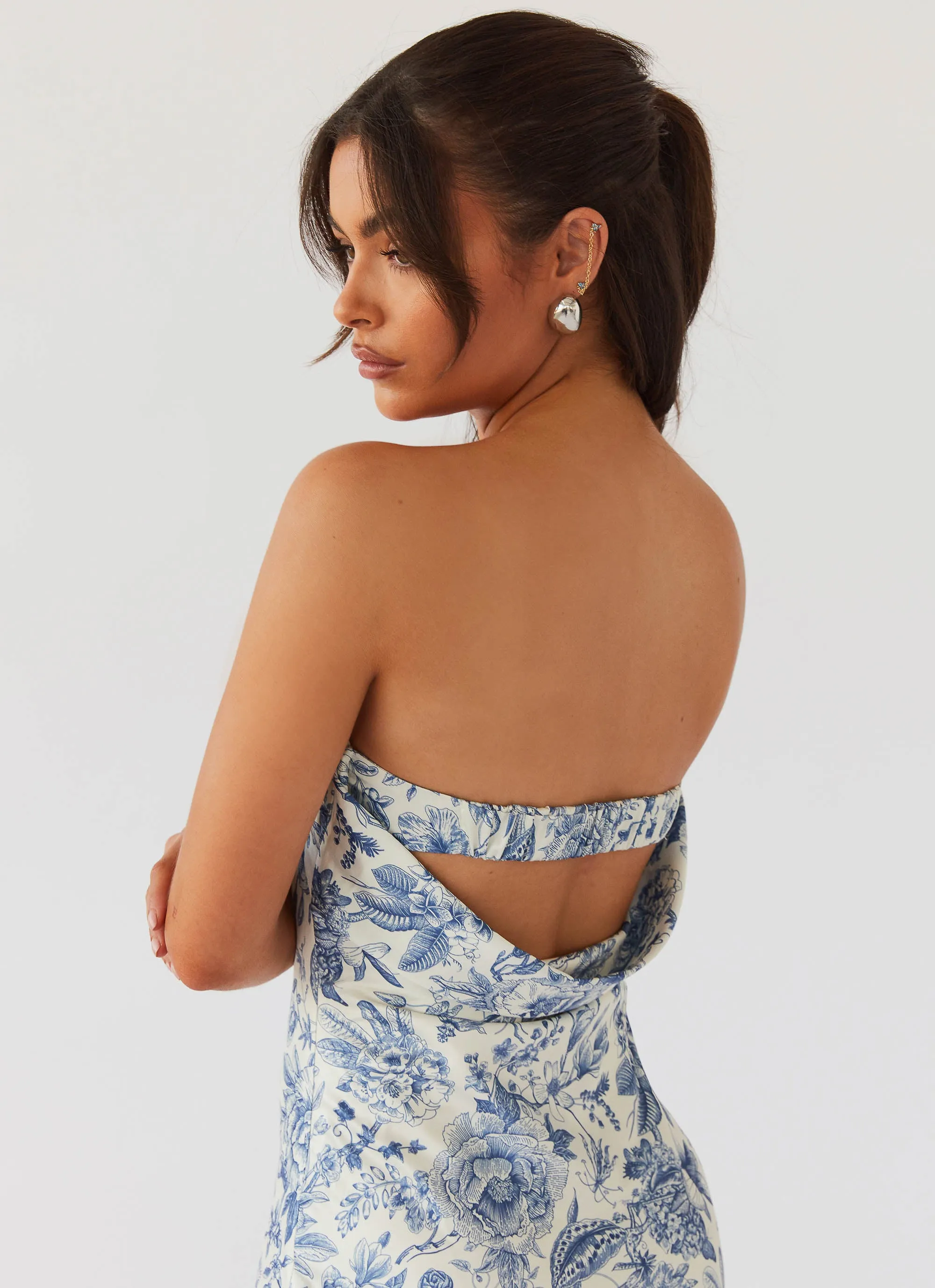 Summer Lover Maxi Dress - Blue Paisley Crisp Finish BreathableLining