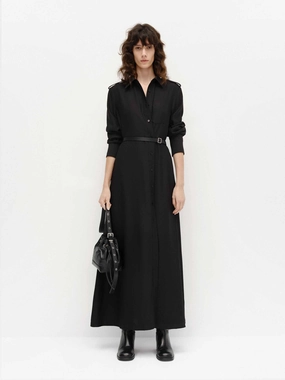 Include Belted Maxi Dress Soft and Chic