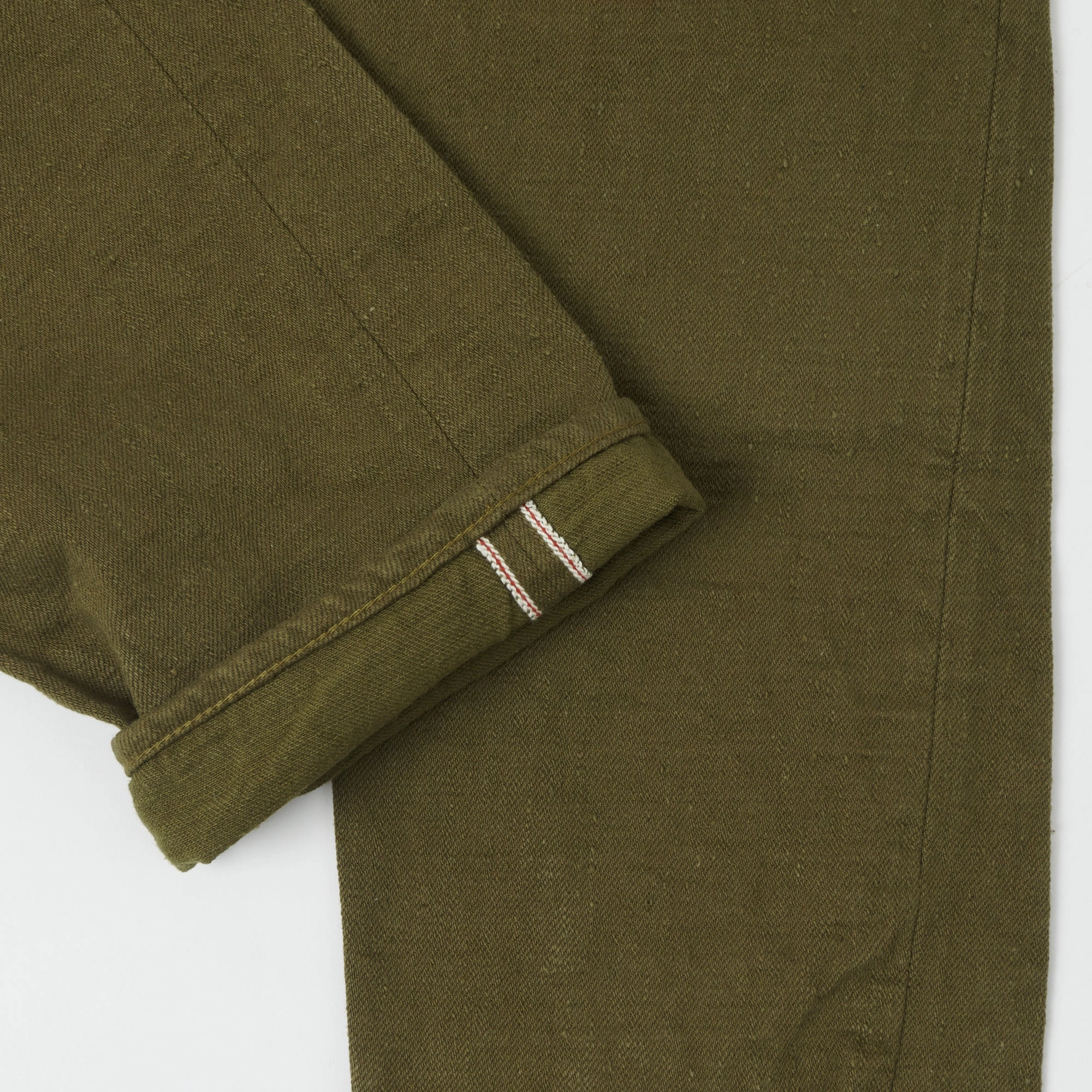 Trend Friendly Barrel Leg Construction ONI Denim 612-OLOL 'Warp and Weft' 12oz Regular Tapered Jean - Olive One Wash