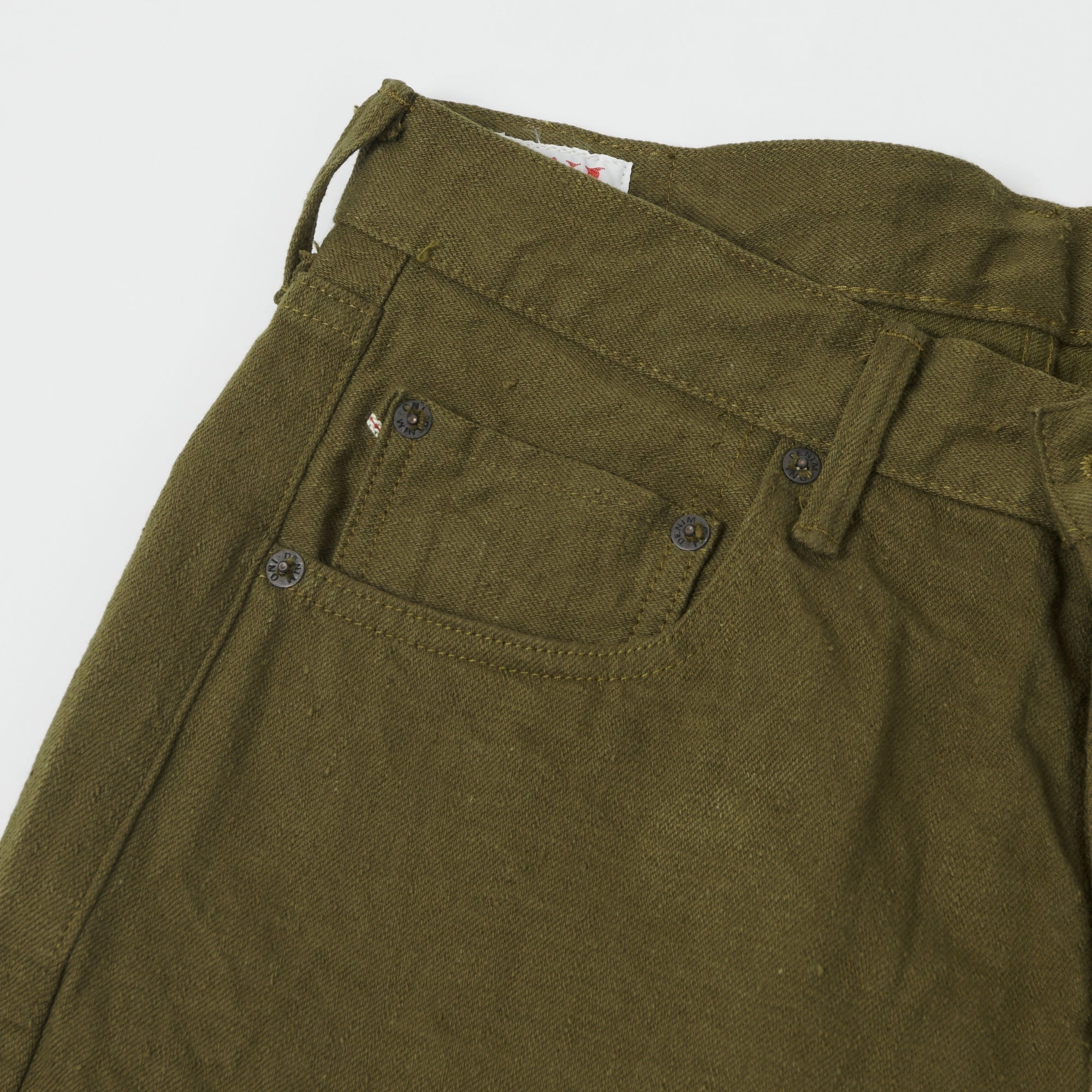 ONI Denim 612-OLOL 'Warp and Weft' 12oz Regular Tapered Jean - Olive One Wash Basic Layers
