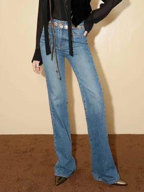 All Day Wear Flared High Waist Jeans