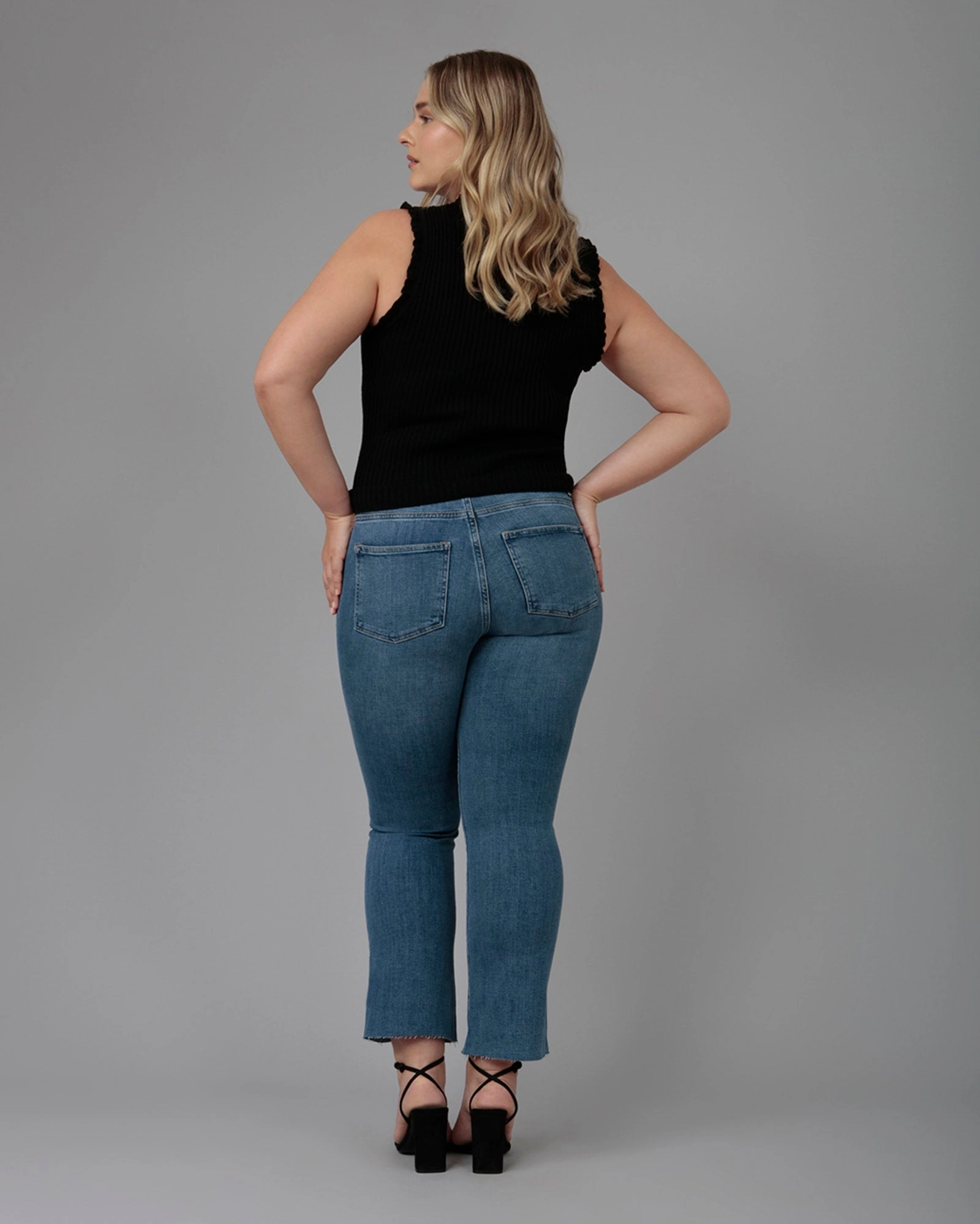 Women's BILLIE-DIS High Rise Bootcut Jeans | Dim Sky Street Fashion Breathable Classic Wear Morning Stroll