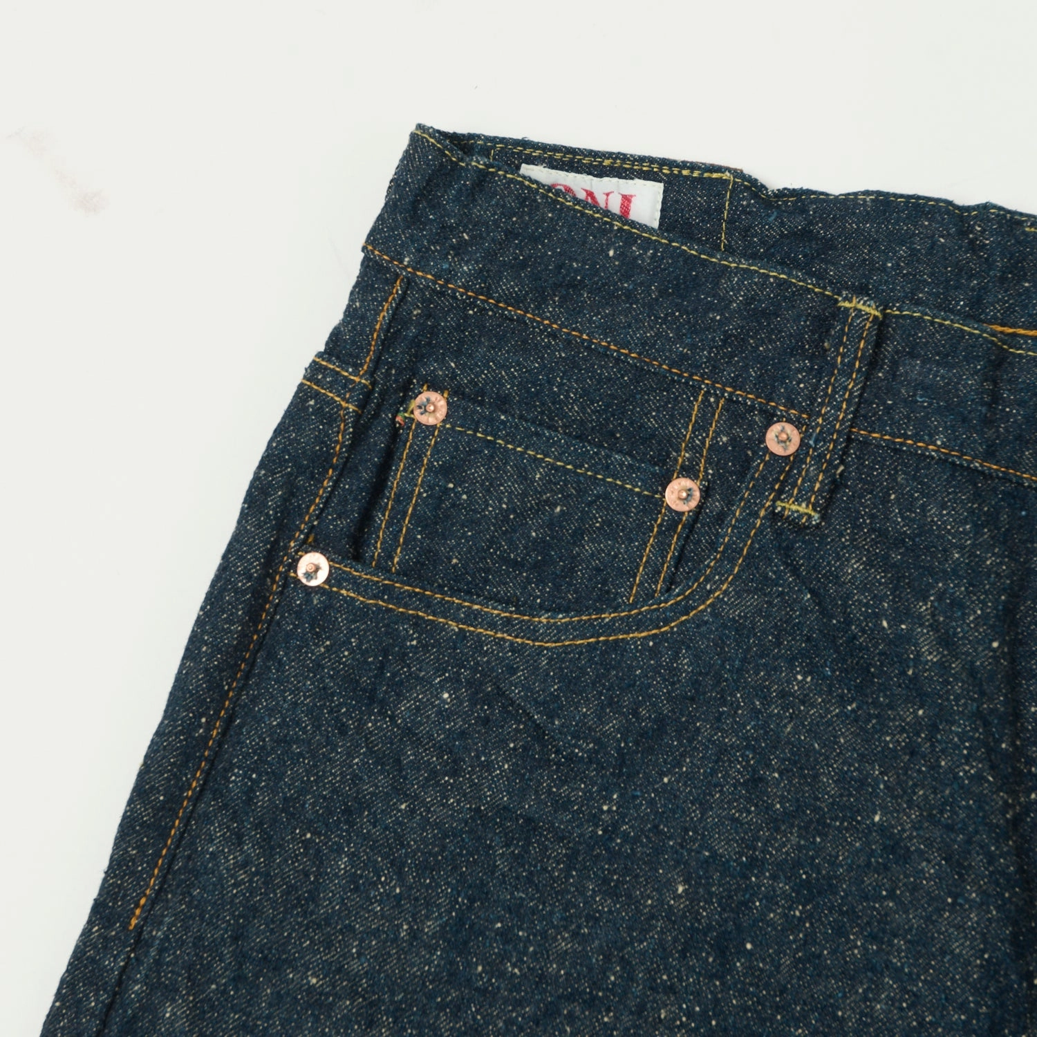 Slim Design ONI Denim 266-CCD Kabuki 'Crushed Concrete Denim' 15oz Regular Straight Jean - One Wash