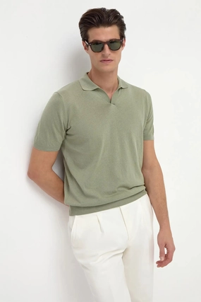 Stay Soft Green polo - Made in Italy