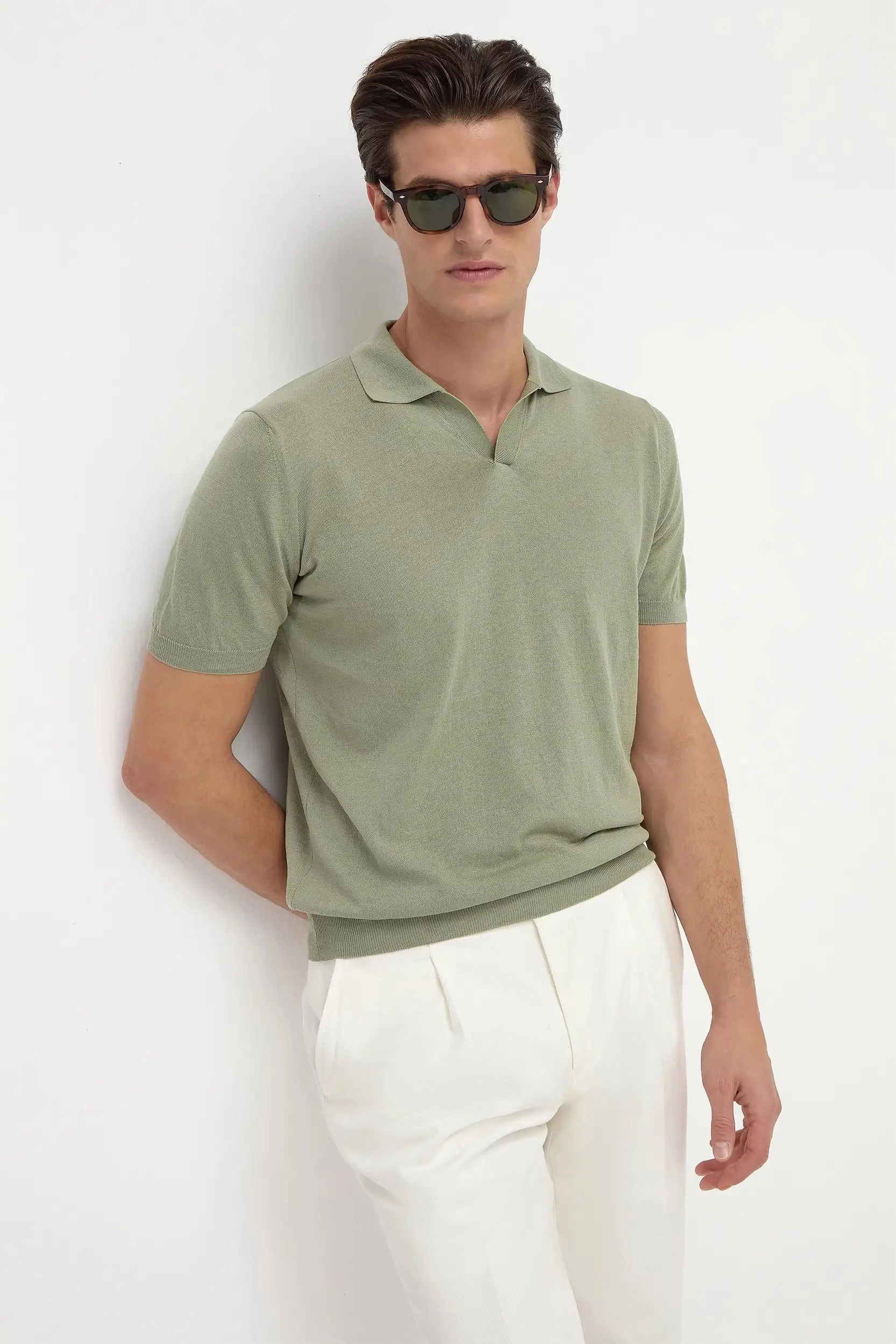 Daily Wear Green polo - Made in Italy