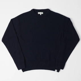 Merz b. Schwanen 'Good Basics' Recycled Cashmere Pullover - Dark Navy Soft Touch