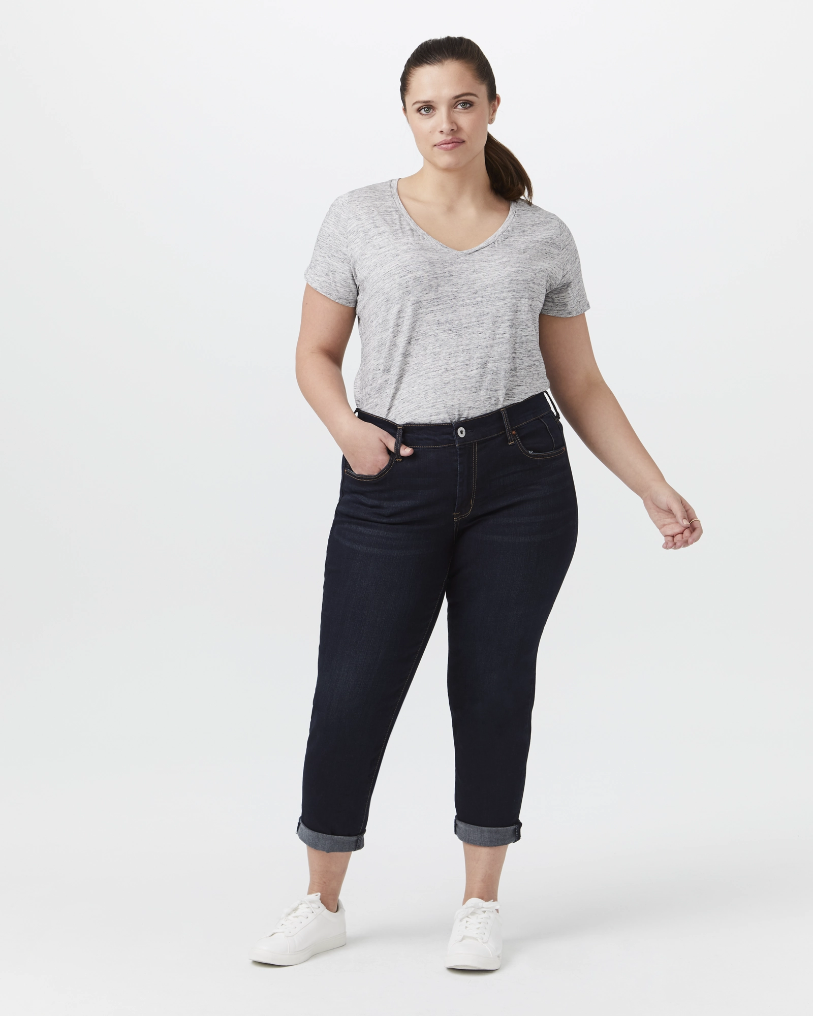 Easy Pairing Clinton Boyfriend Jean | Dark Wash