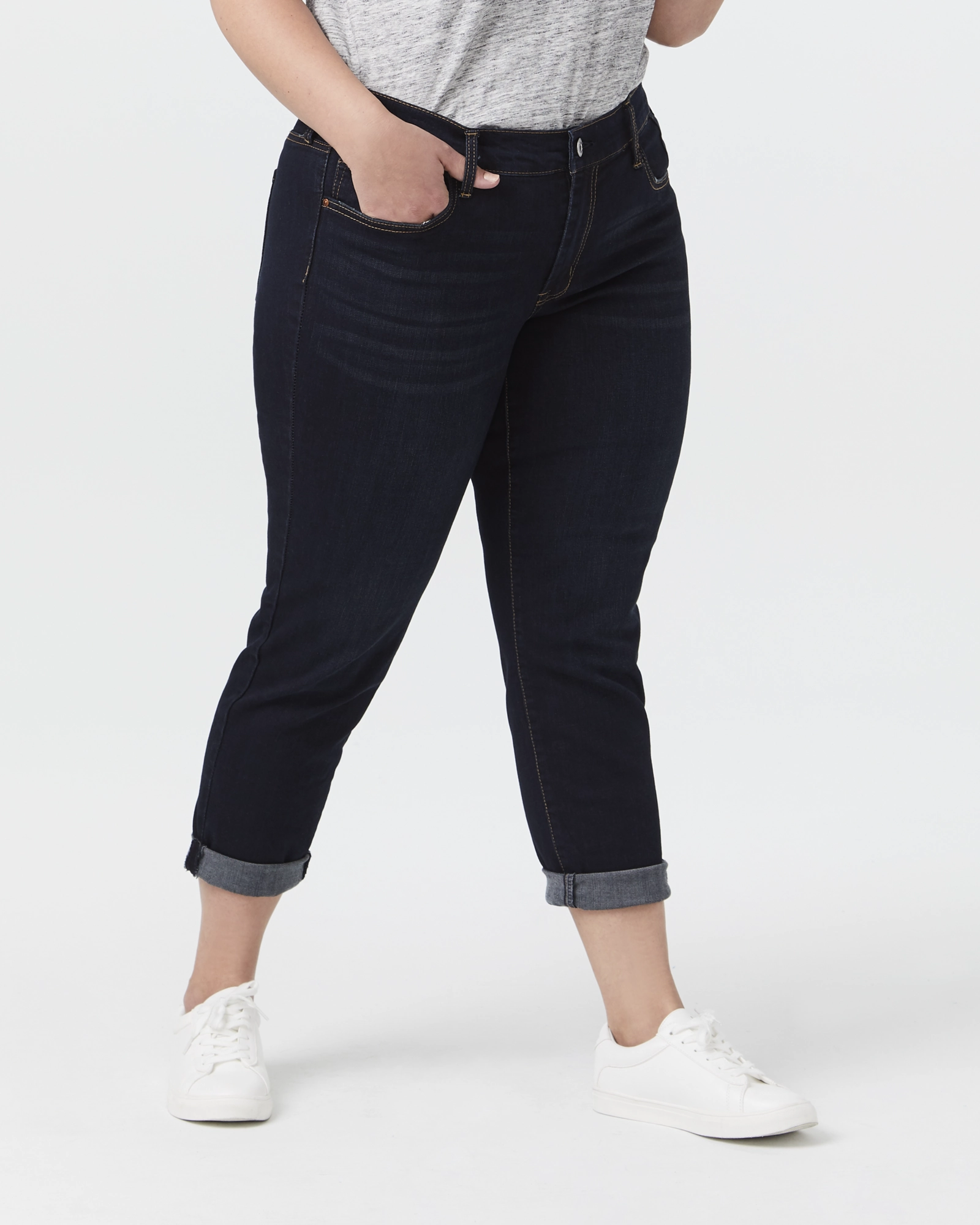 Clinton Boyfriend Jean | Dark Wash All Around Daily Musthave
