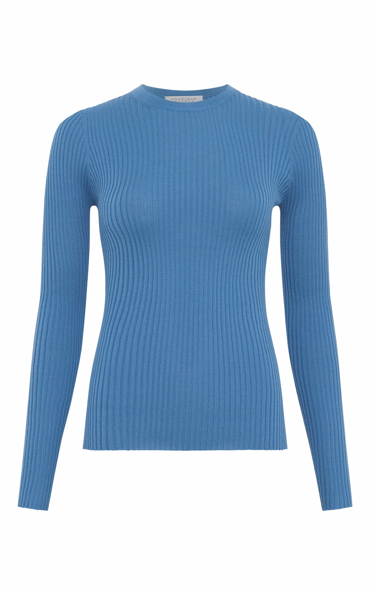 Modern Warmth Browning Knit Sweater in Sky Cashmere Silk