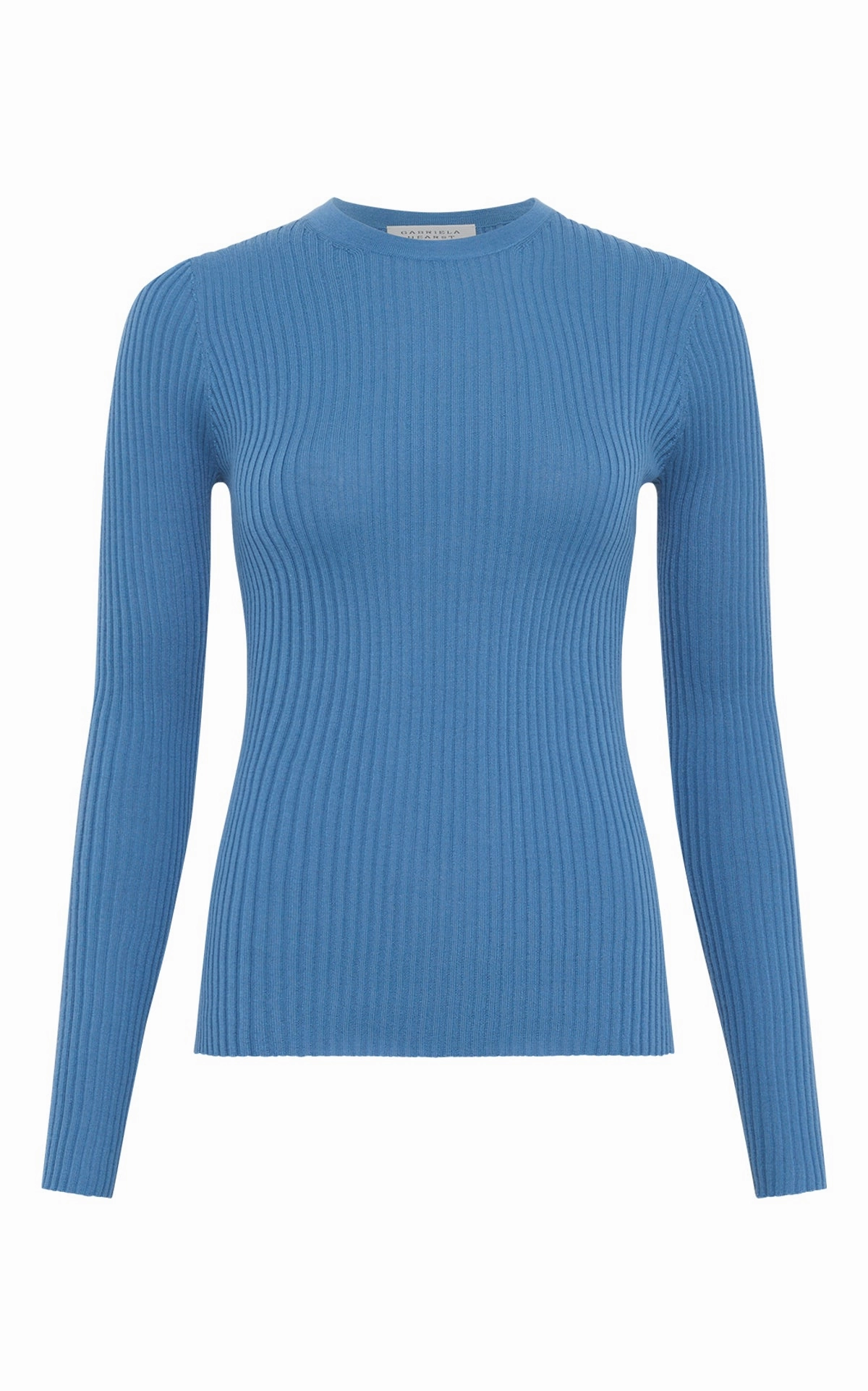 Autumn favorite Casual Cool Browning Knit Sweater in Sky Cashmere Silk