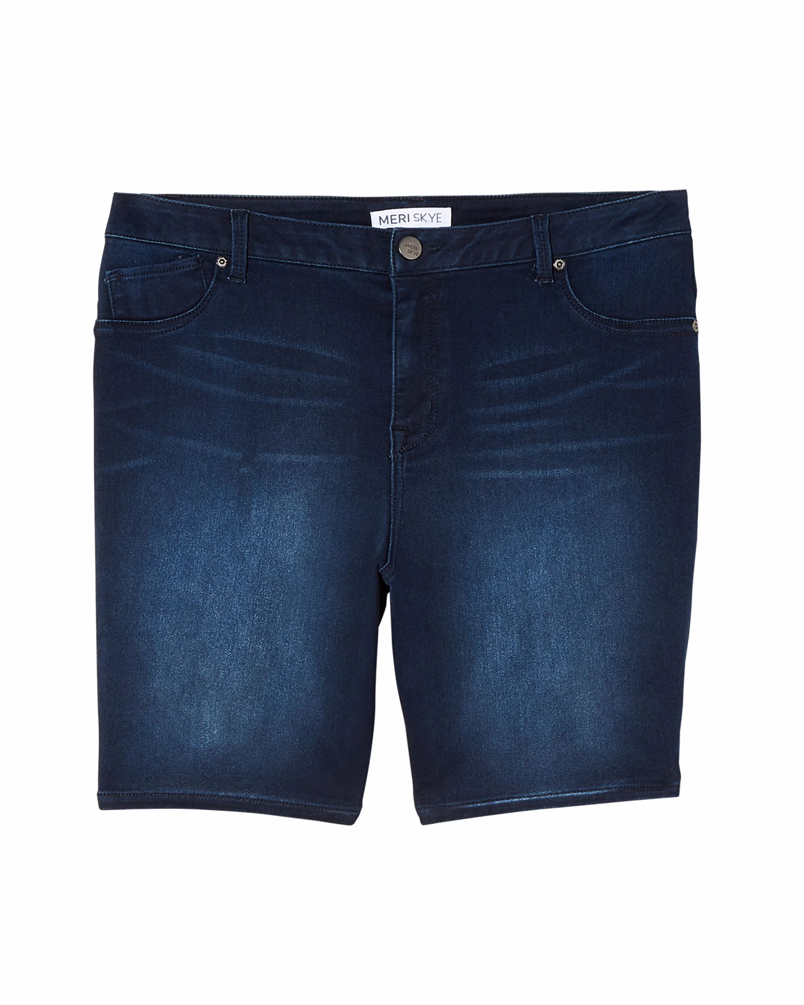 Urban appeal Sustainable Road Trip Coleman Bermuda Short with Slit Detail | Dark Wash