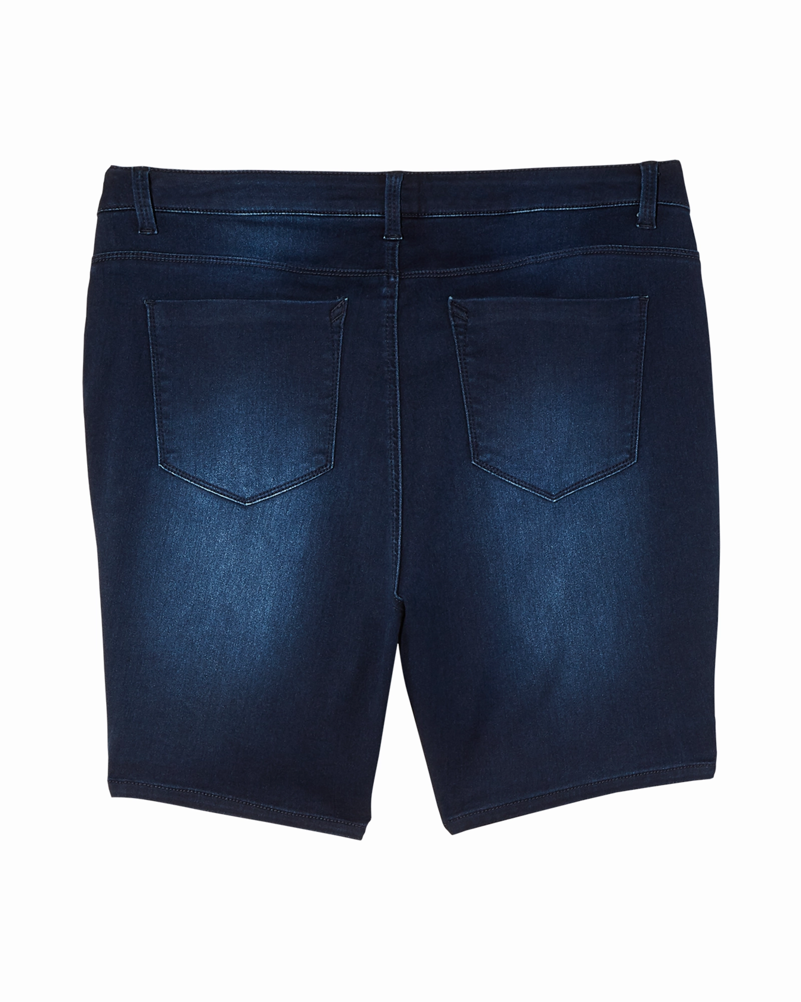 Coleman Bermuda Short with Slit Detail | Dark Wash Stylish Silhouette