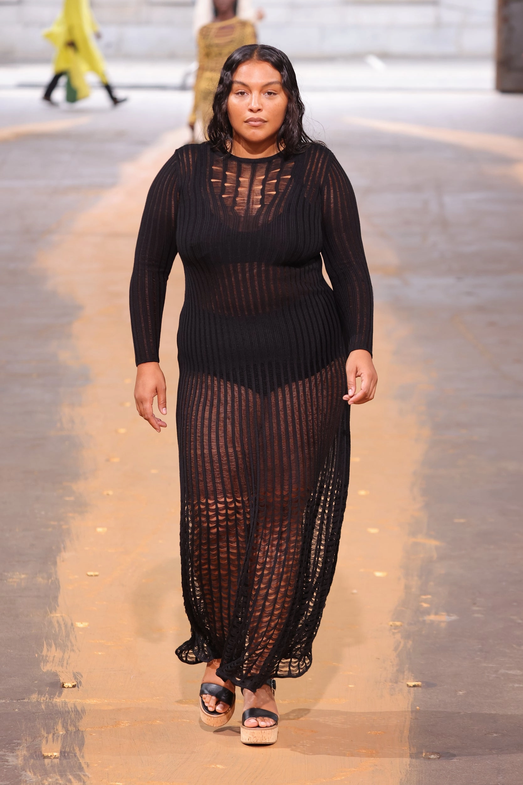 Maia Knit Dress in Black Shappe Silk AirflowOptimized Pattern