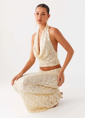 Bling It On Cowl Top - Ivory Young