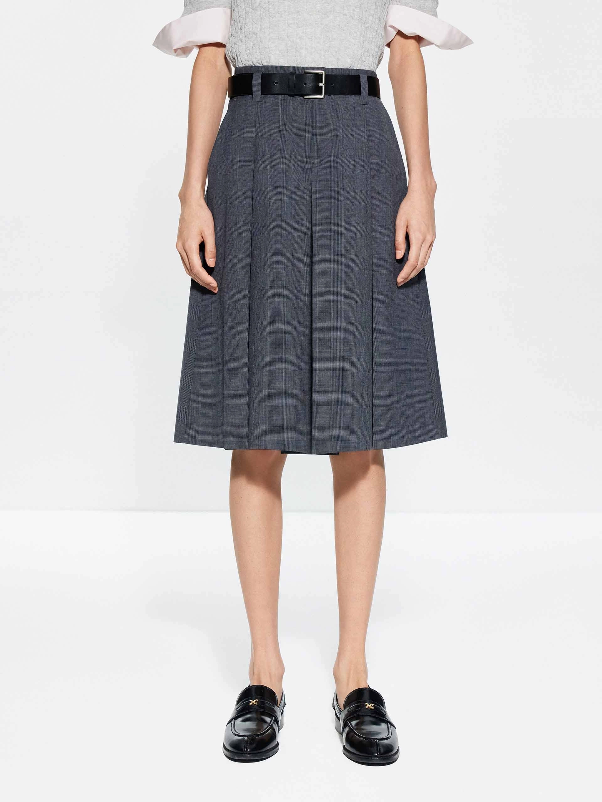 AntiStaticCoating Side Pocket Pleated Culottes