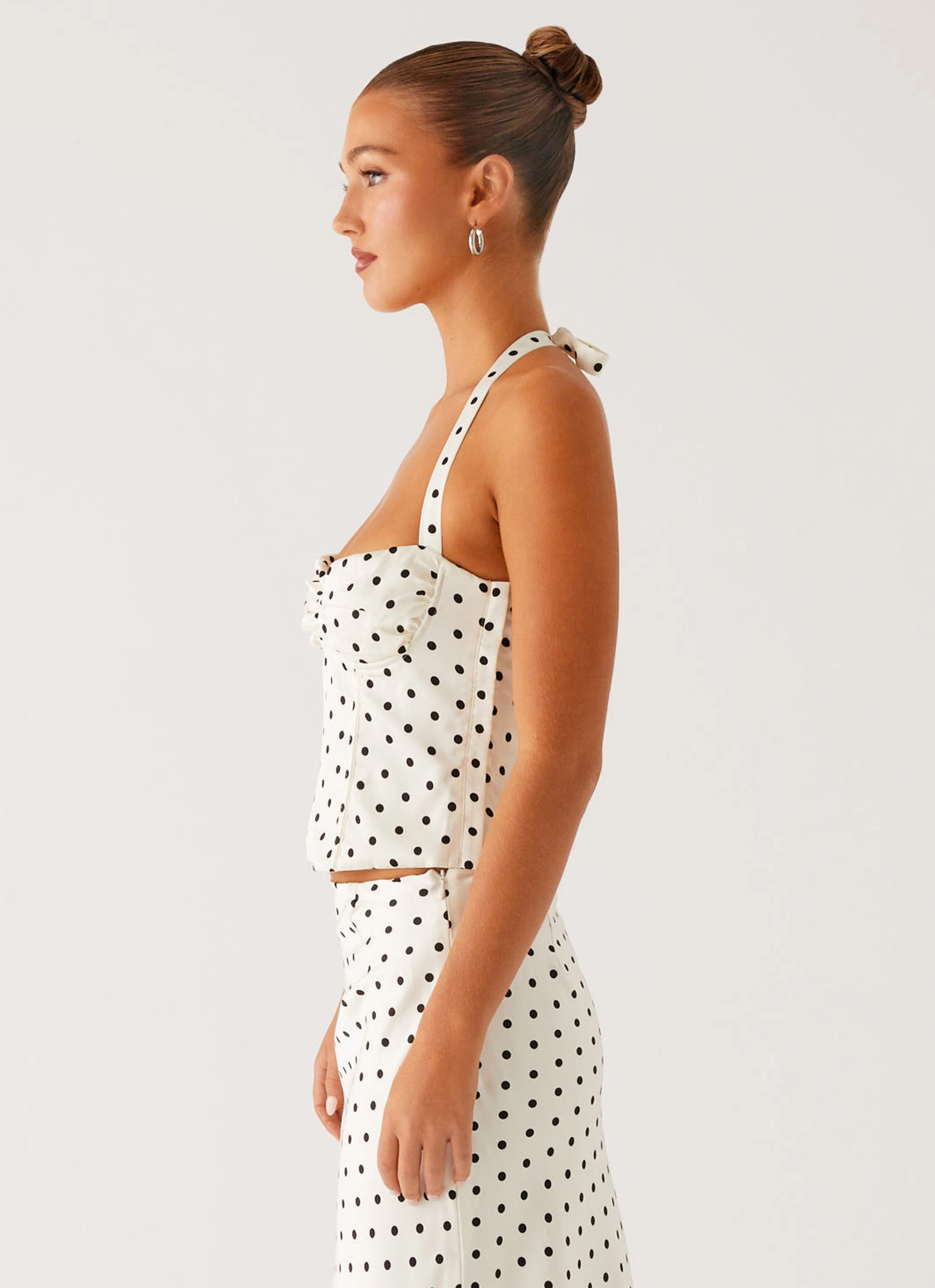 Breanne Top - White Polka Dot popular in urban areas Pressure Distributing Pads