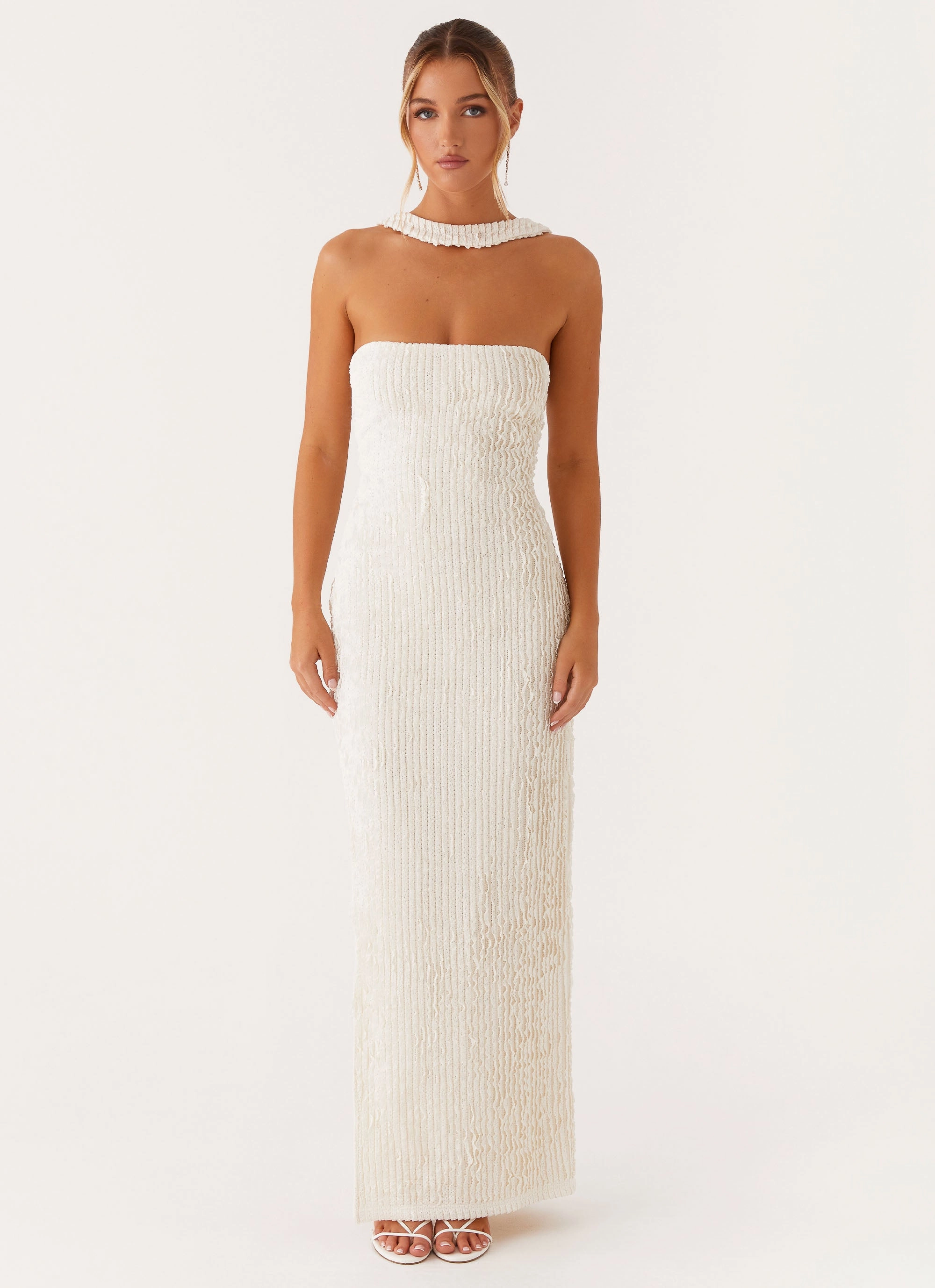 Sadie Maxi Dress - Ivory Bold Statement