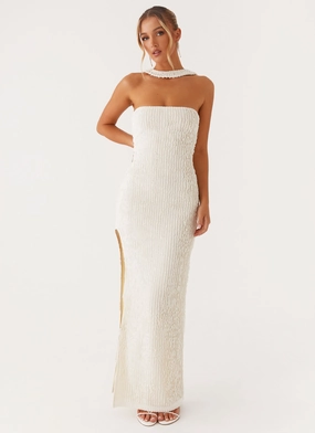Sadie Maxi Dress - Ivory Romantic-Style