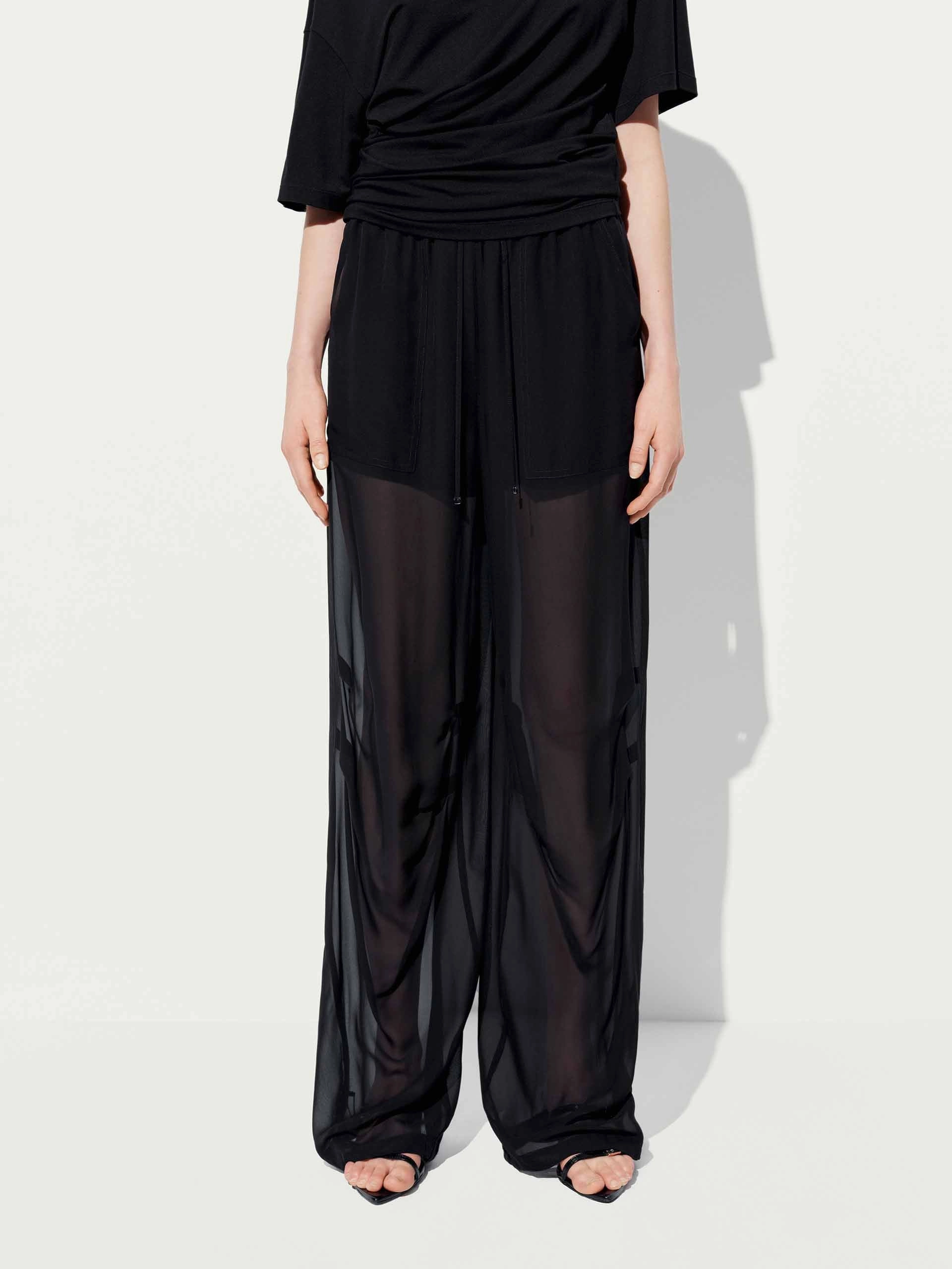 Ultra Soft Texture Slik Blend Straight Trousers