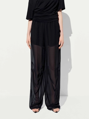 Ultra Soft Texture Slik Blend Straight Trousers