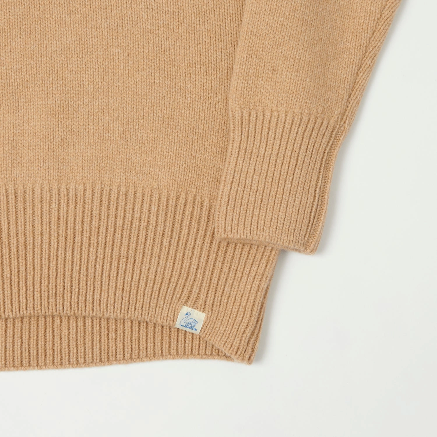 Merz b. Schwanen 'Good Basics' Wool Cashmere Knit Turtleneck - Toffee Cool Layering Comfort Stretch