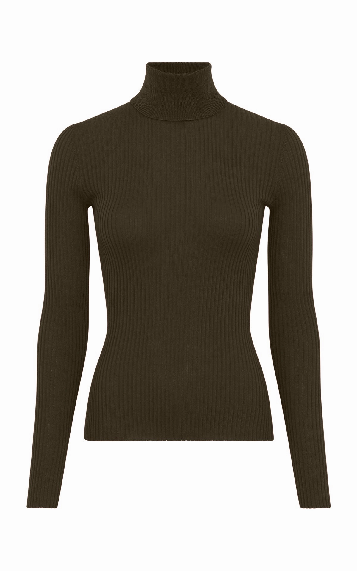 Cozy Layer Stylish Choice Peppe Knit Turtleneck in Olive Cashmere Silk
