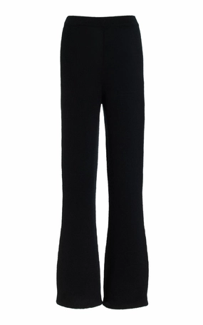 Ornston Knit Pant in Black Cashmere Low Impact Manufacturing