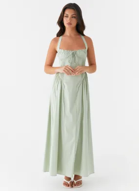 Olenna Halterneck Midi Dress - Sage Chic Wear