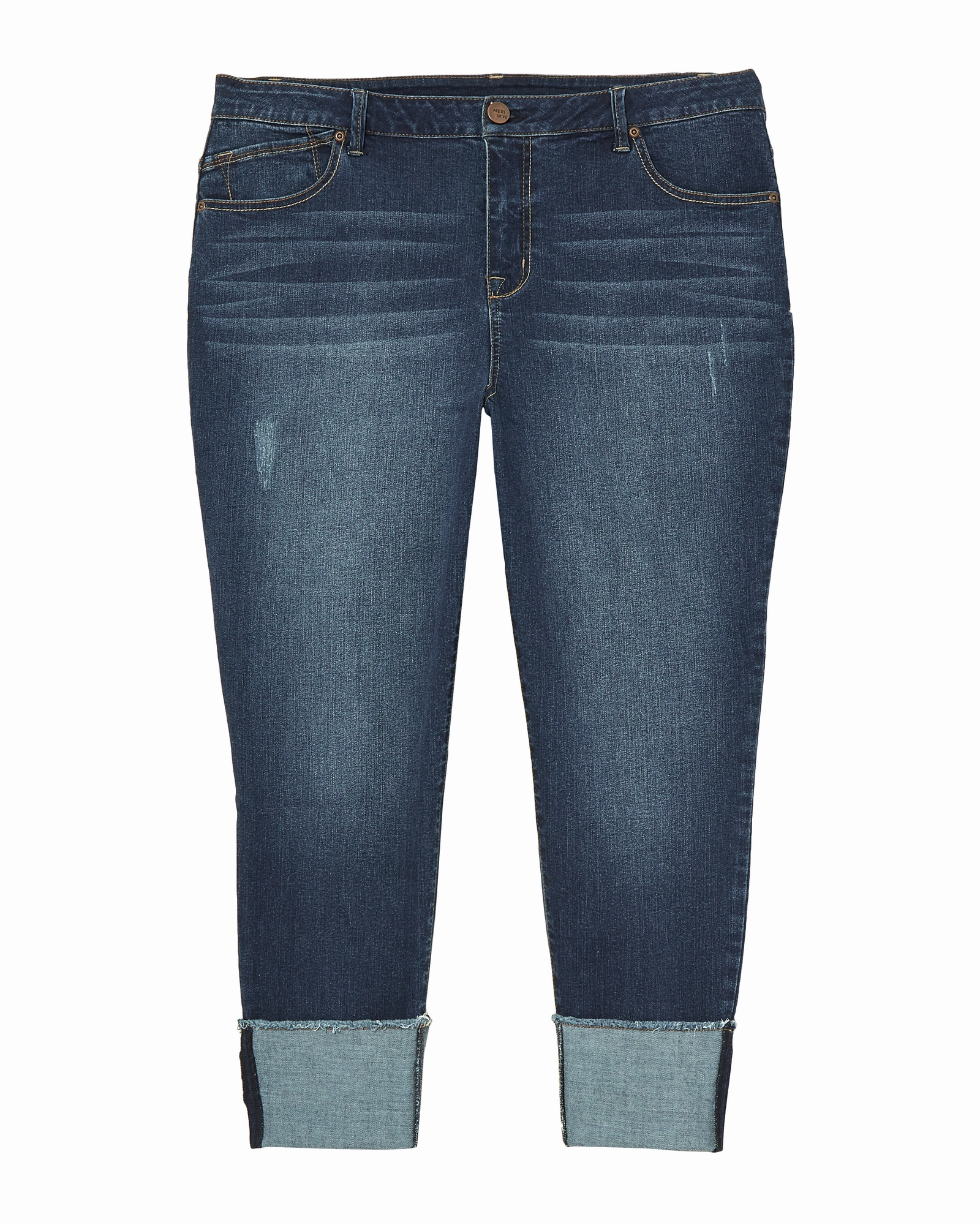 Easy Fit Jackson Roll Cuff Jean | Dark Wash