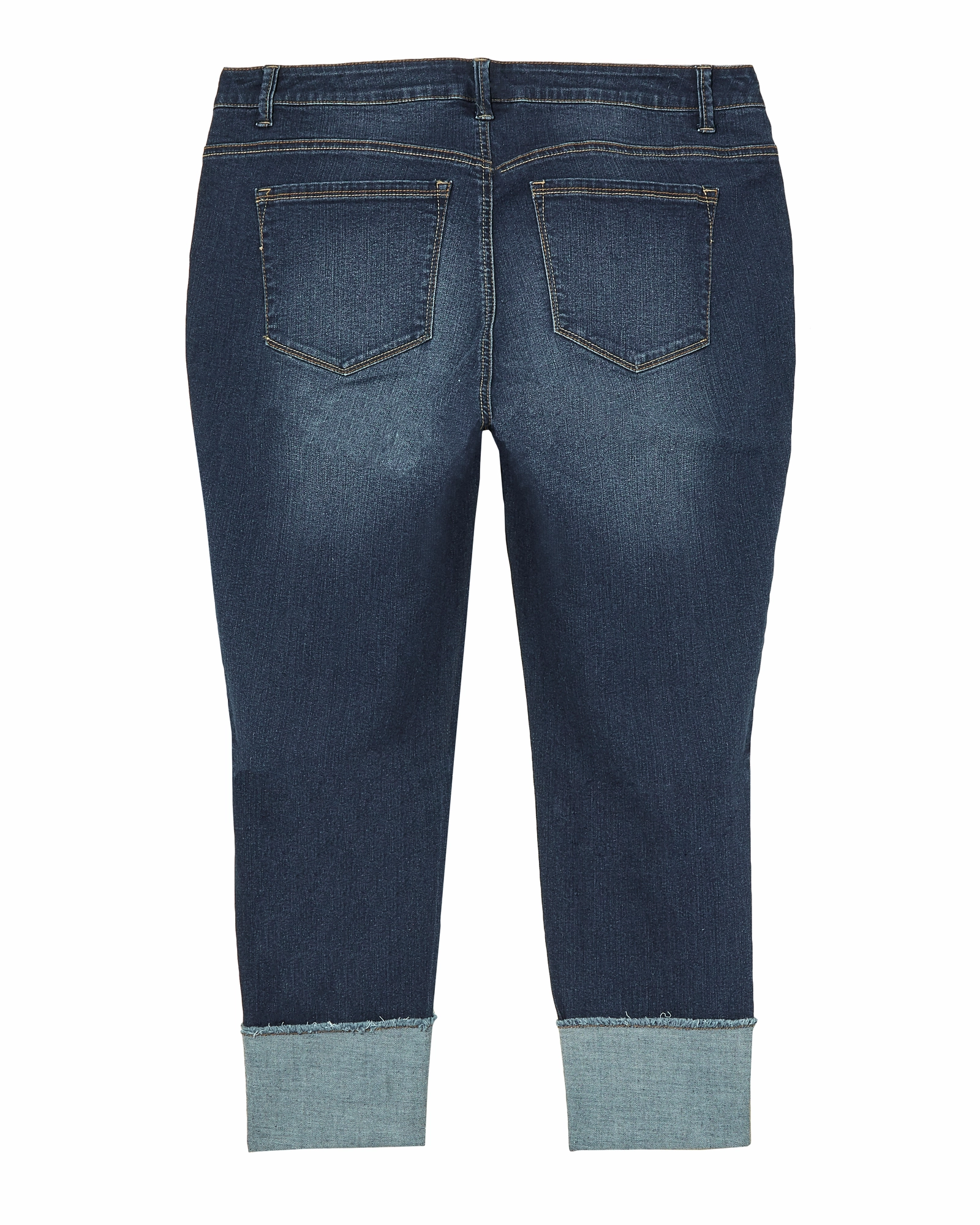 Garment Dyed Technique Customizable Hem Options Jackson Roll Cuff Jean | Dark Wash