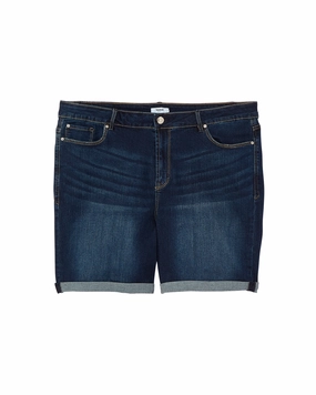 Modern Attire Mayfair Double Roll Cuff Short | Medium Wash