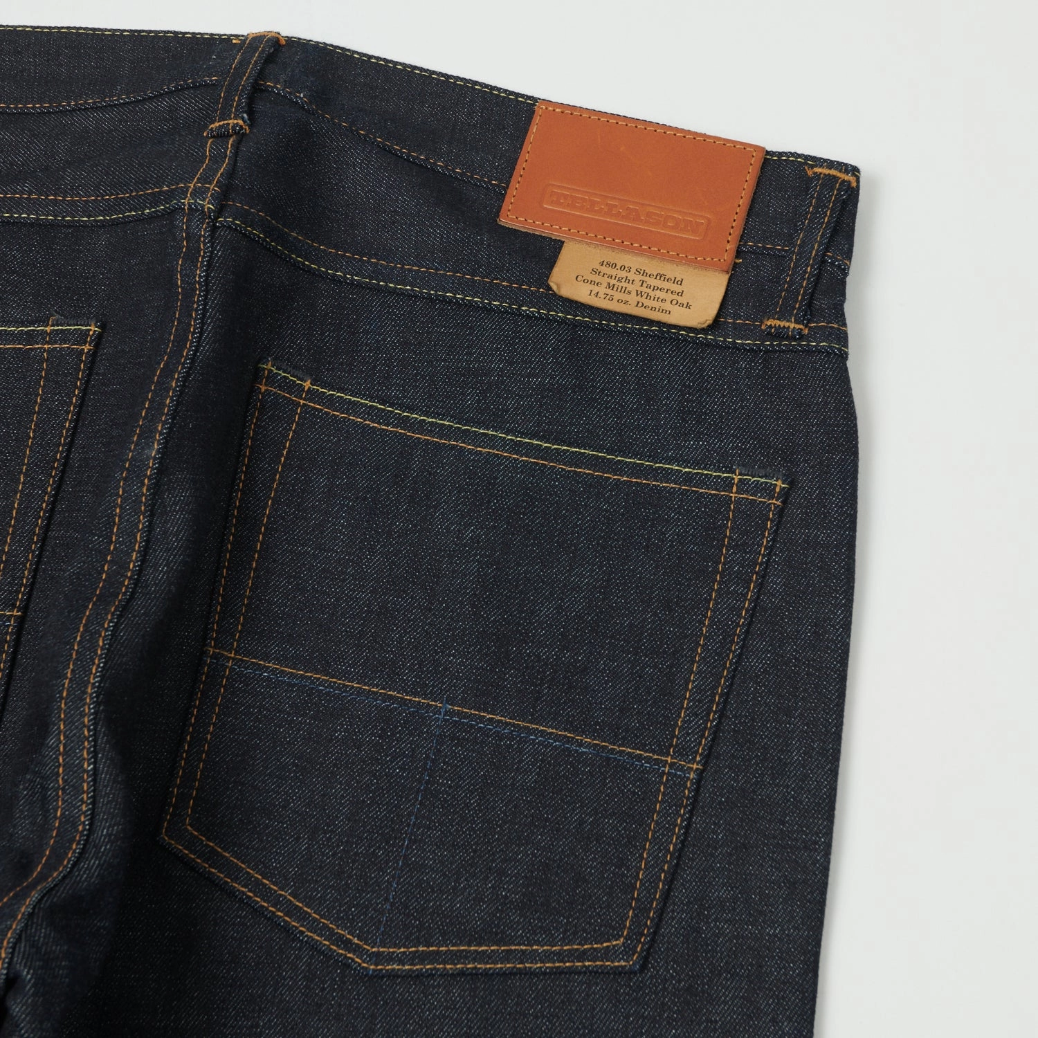 Versatile Cut Eco Friendly Lightweight Modern Tellason Sheffield 14.75oz Loose Straight Jean - Cone Mills