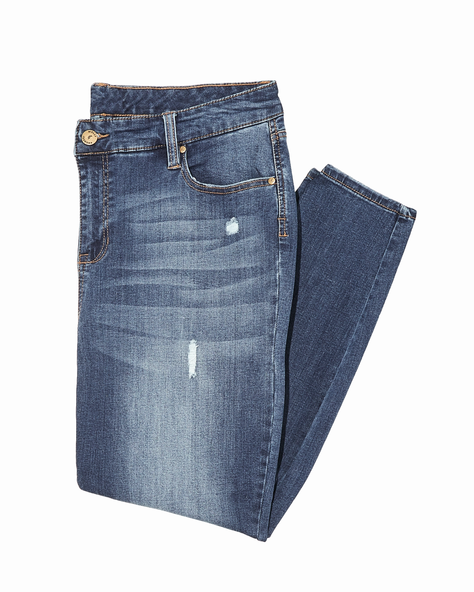 Style Appropriate Chestnut Mid Rise Ankle Skinny Jean | Medium Wash