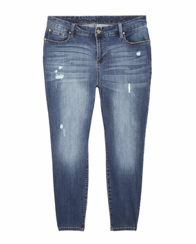 Chestnut Mid Rise Ankle Skinny Jean | Medium Wash Weekender Wear comfortable option