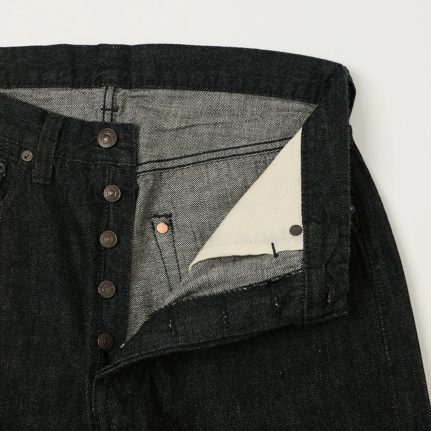 Slim Cut Full Count 0105SS 'Super Smooth' 11.5oz Wide Straight Jean - Black One Wash